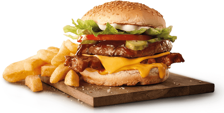 Hamburguesa con papas