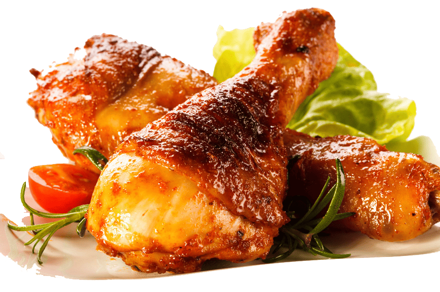 Pierna de pollo asado